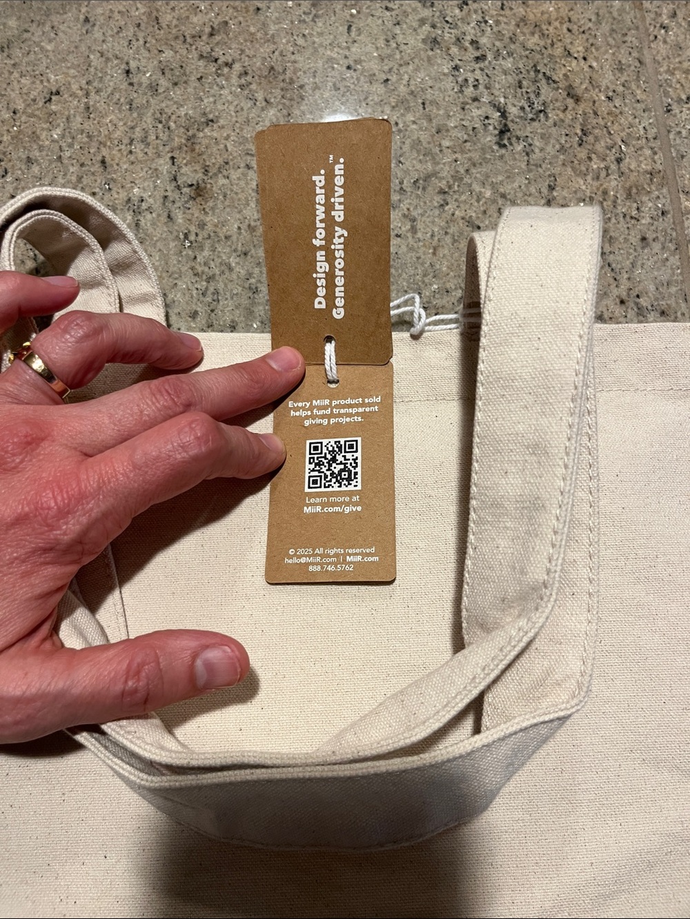 🌺MiiR Natural Canvas Tote Bag — Cream Everyday Carry - Picture 6 of 8